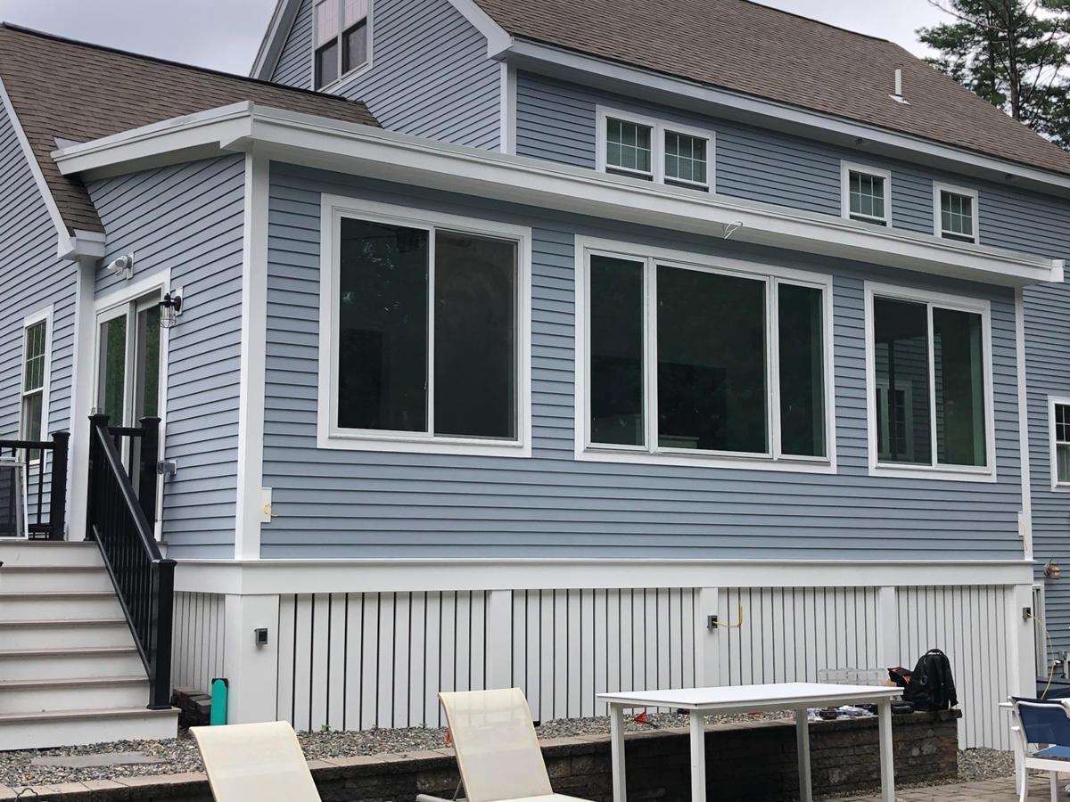 Exterior shot of home addition