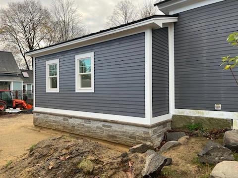 Exeter New Hampshire home addition with landscaping